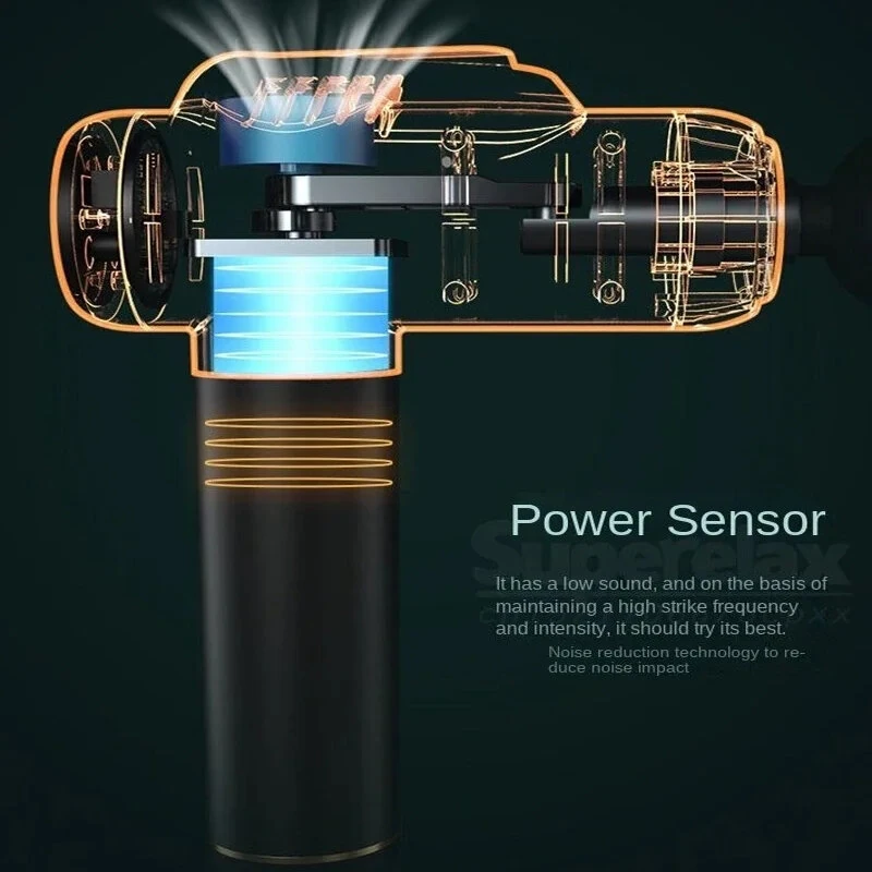 (image for) Konka A2 Massage Gun 8 Message Heads 99 Adjustable Gears Fascia Gun Brushed Motor 1500mAh Battery